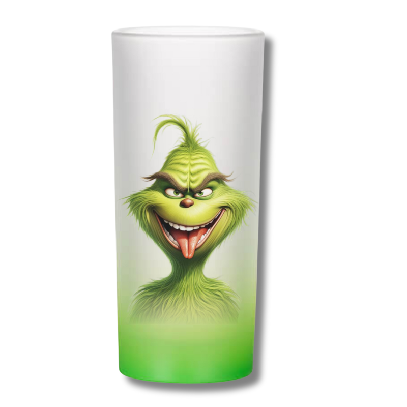 Grinch Ombre Glass - Personalised Gift