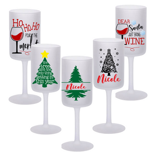 Christmas Wine Glass - Personalised Gift