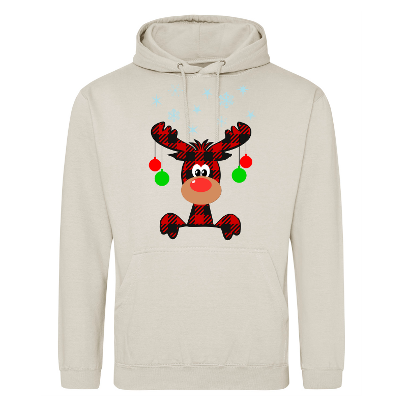 Reindeer Christmas Hoodie - Personlised Gift