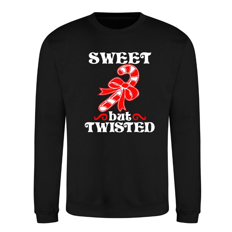 Sweet but Twisted Christmas Sweatshirt - Personalised Gift