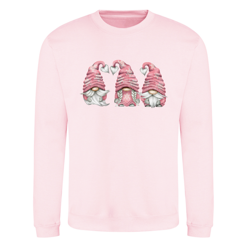 Pink Gonk Christmas Sweatshirt - Personalised Gift