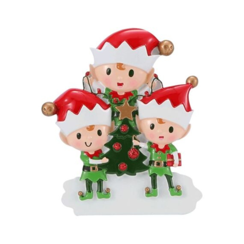 Elves Doing Things Decoration 3 - Personalised Gift
