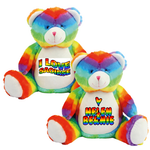 Valentines Rainbow Bear - Personalised Gift