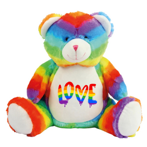 Valentines Rainbow Bear