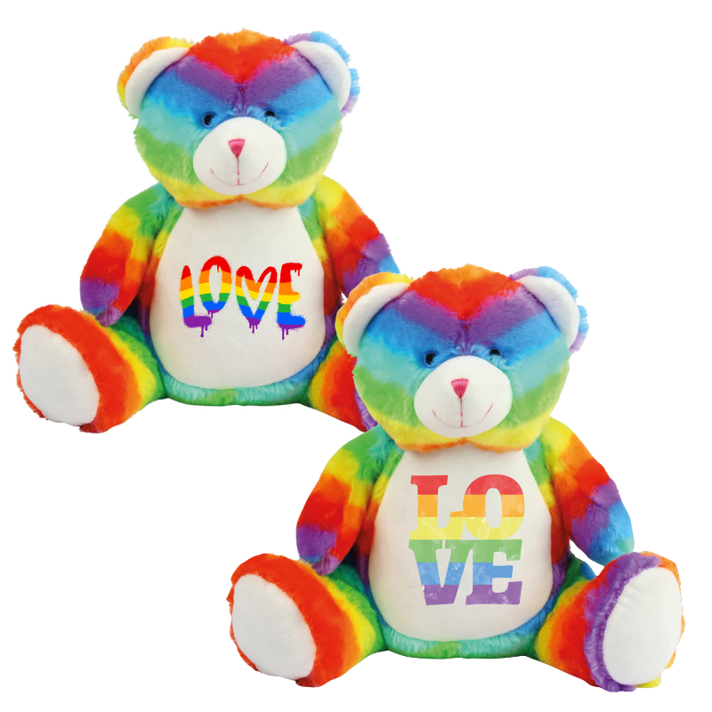 Valentines Rainbow Bear
