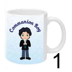 Boy Communion Mug, Personalised Gift