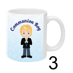 Boy Communion Mug, Personalised Gift