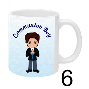 Boy Communion Mug, Personalised Gift