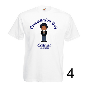 Boys Communion T-shirt, Personalised Gift