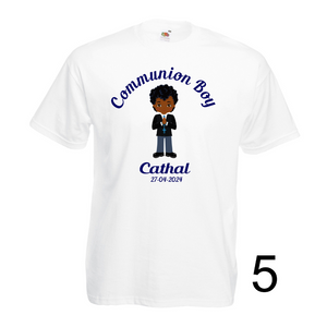 Boys Communion T-shirt, Personalised Gift