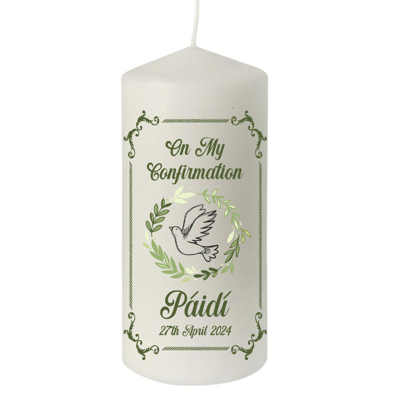 Confirmation Candle - Personalised Gift