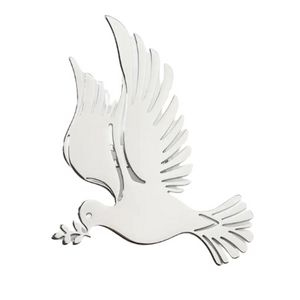 Engraved Dove Shaped Pin - Personalised Gift