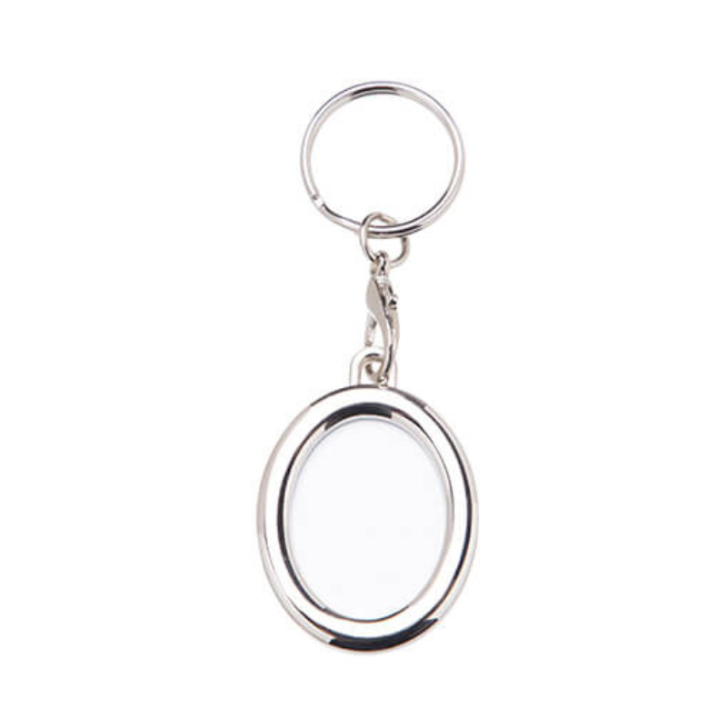 Double Sided Oval Keyring - Personalised Gift