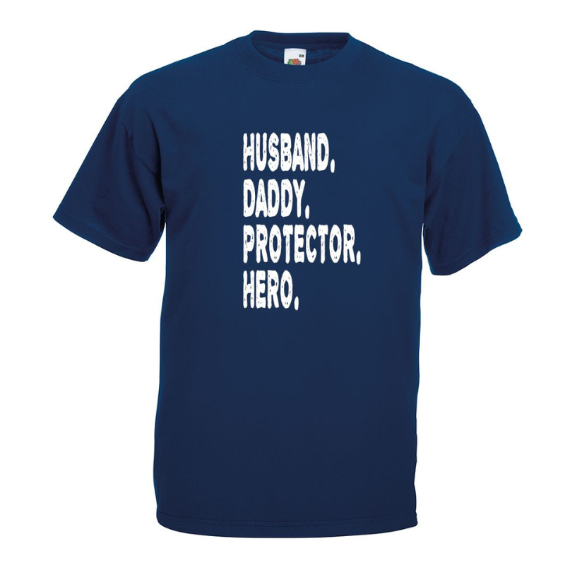 Husband, Daddy T-Shirt - Personalised Gift