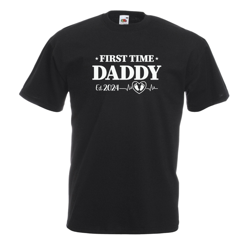 First Time Daddy T-Shirt - Personalised Gift