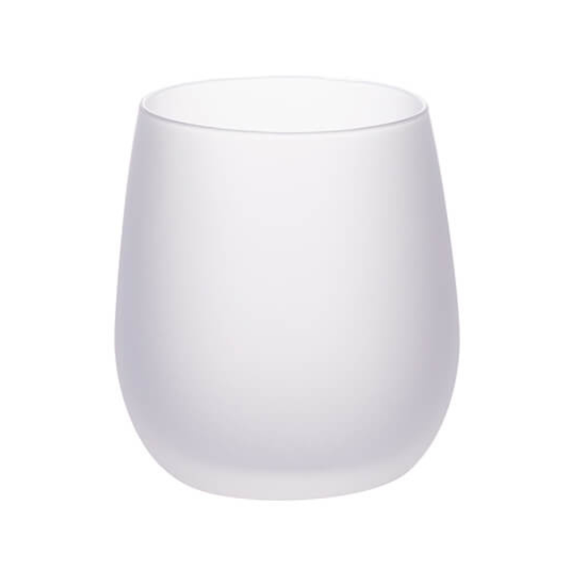 Stemless Frosted Wine Glass - Personalised Gift