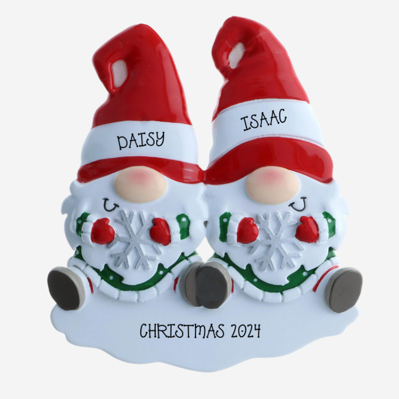 Gnome Family Decoration -2 - Personalised Gift
