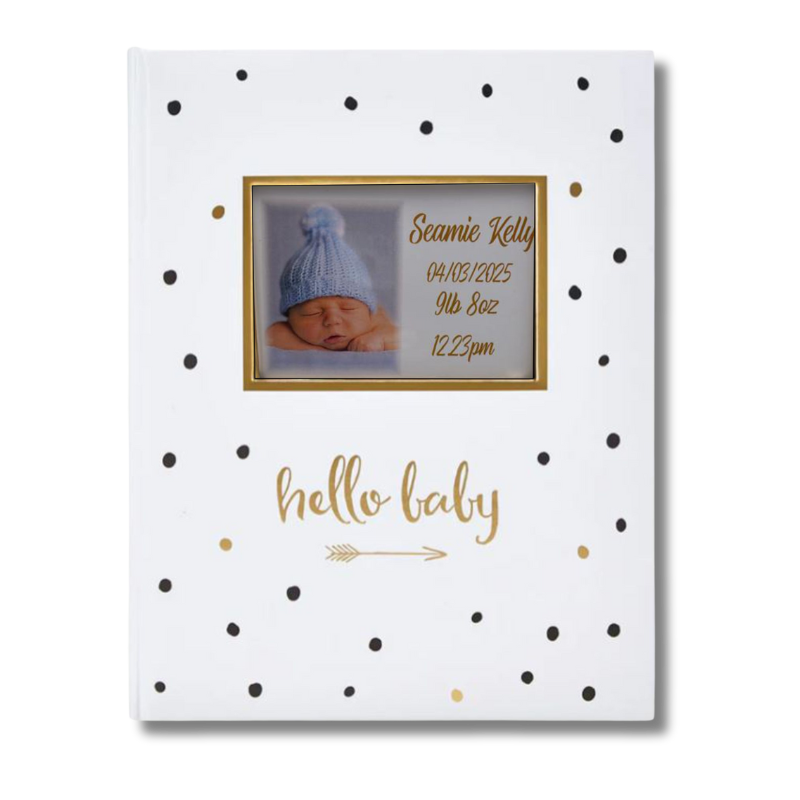 Polka Dot Baby Book - Personalised Gift
