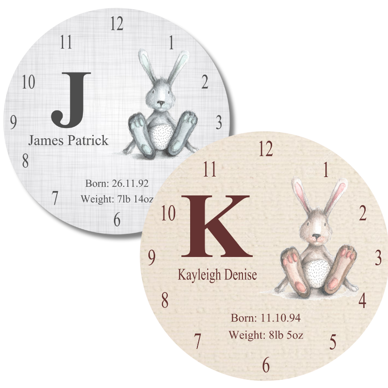 Nursery Clock - Personalise Gift