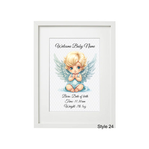 Baby Character Frame - Personalised Gift