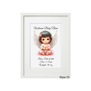 Baby Character Frame - Personalised Gift