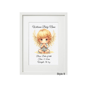 Baby Character Frame - Personalised Gift