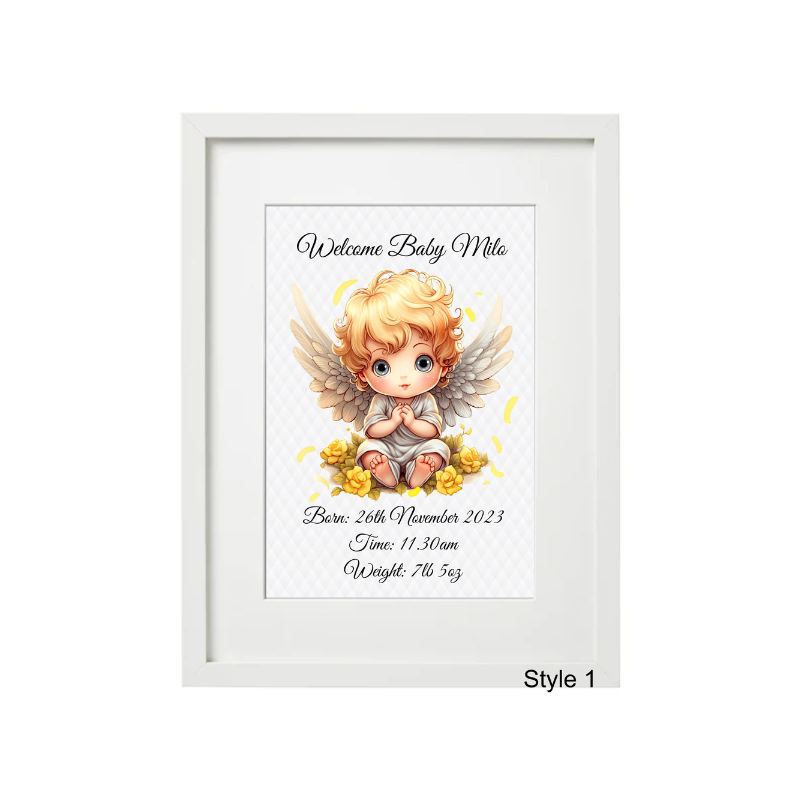 Baby Character Frame - Personalised Gift