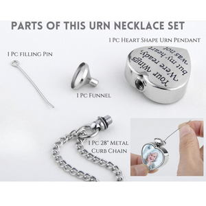 Urn - Heart Necklace - Personalised Gift