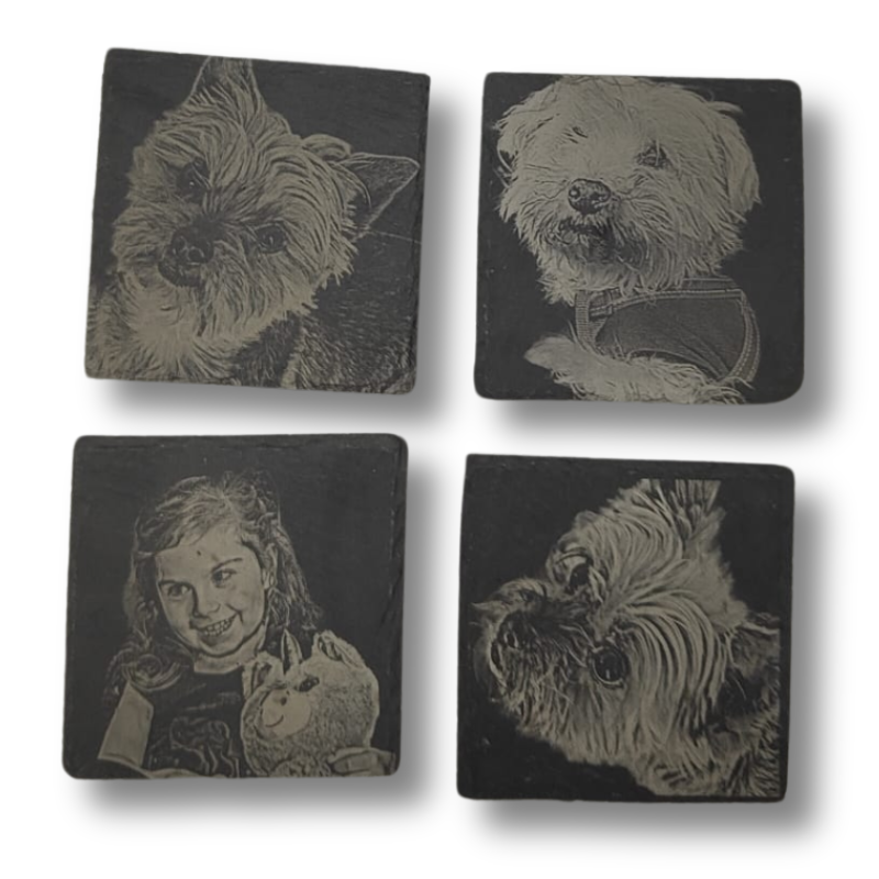 Custom Engraved Slate Coaster - Pesonalised Gift