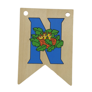 Wooden Nursery Bunting - Personalised Gift