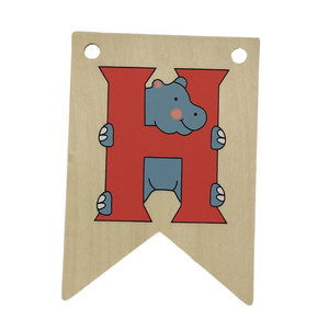 Wooden Nursery Bunting - Personalised Gift