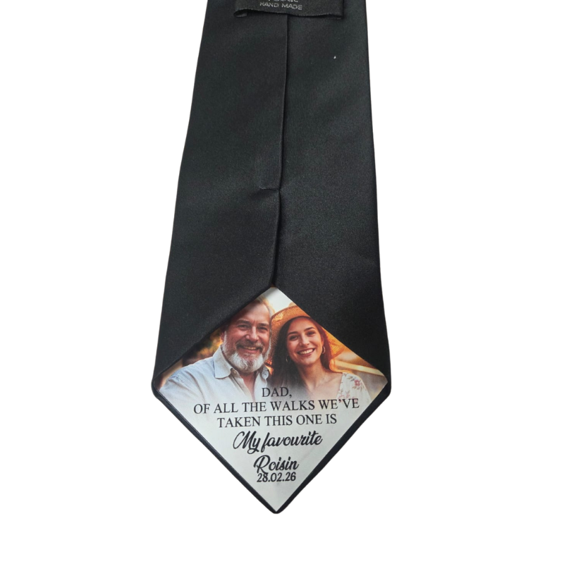 Stick On Tie Label - Personalised Gift