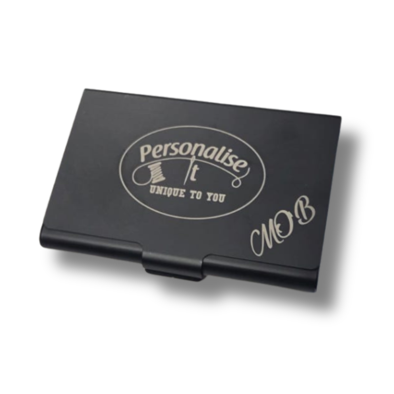 Aluminium Business Card Holder - Personalised Gift