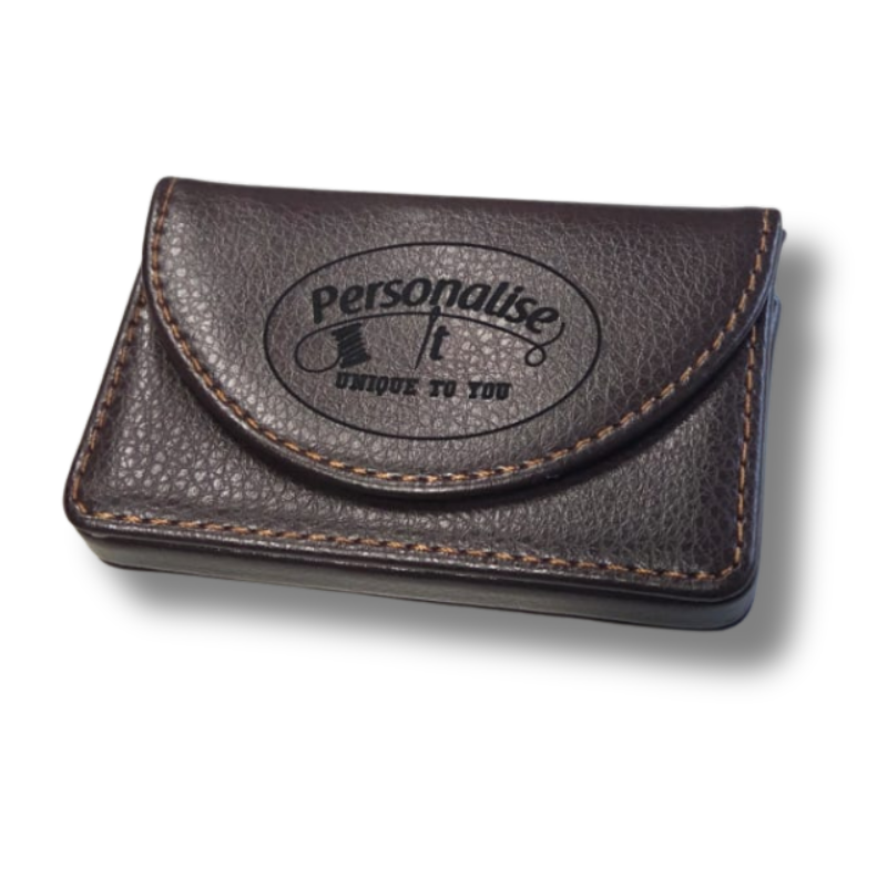 PU Leather Business Card Holder - Personalised Gift