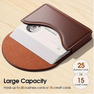 PU Leather Business Card Holder - Personalised Gift