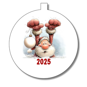 Santa Family Christmas Bauble - Personalised Gift