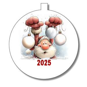 Santa Family Christmas Bauble - Personalised Gift