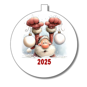 Santa Family Christmas Bauble - Personalised Gift