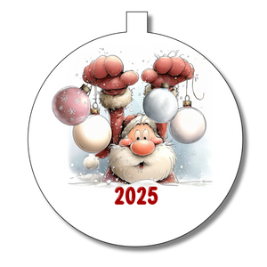 Santa Family Christmas Bauble - Personalised Gift