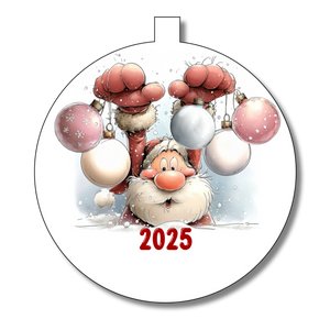 Santa Family Christmas Bauble - Personalised Gift