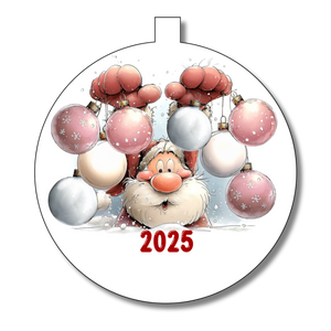 Santa Family Christmas Bauble - Personalised Gift