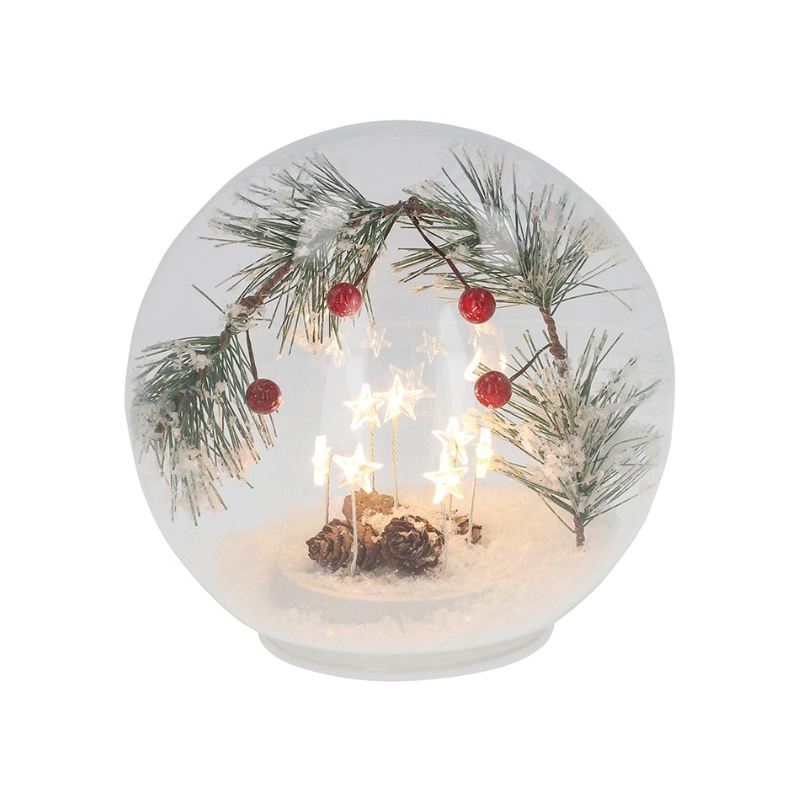 Frosty Xmas LED Stars Ball - Personalised Gift