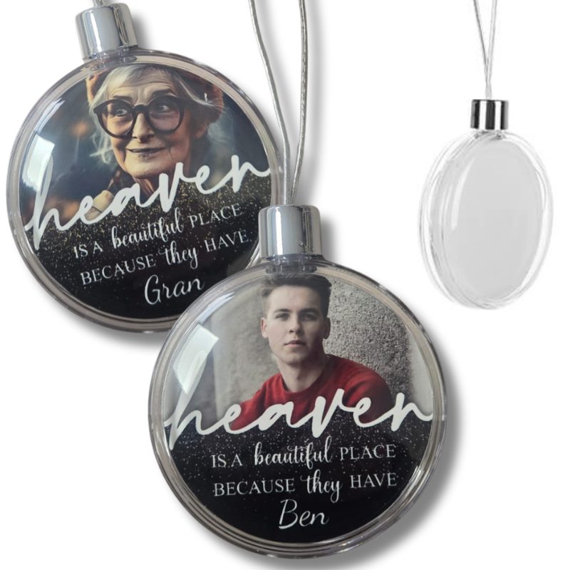 Heaven Christmas Bauble - Personalised Gift