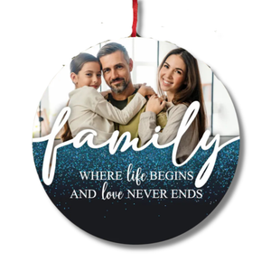 Family - Photo Bauble - Personalised Gift
