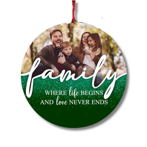 Family - Photo Bauble - Personalised Gift