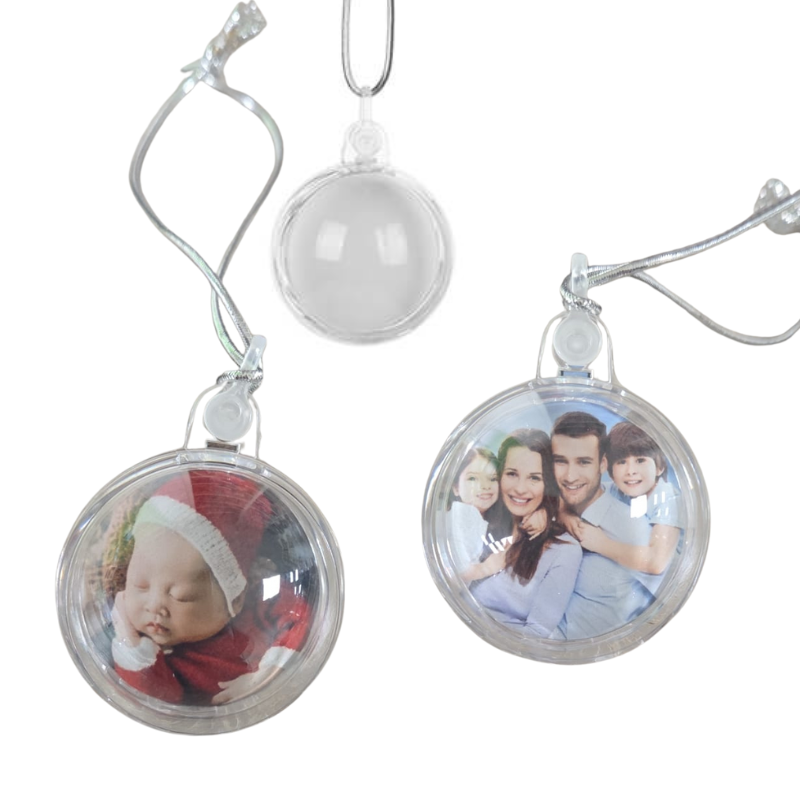 Mini Christmas Photo Bauble - Personalised Gift