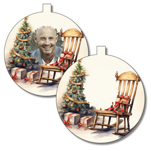 Rocking Chair Design - Memory Photo Bauble - Personalised Gift