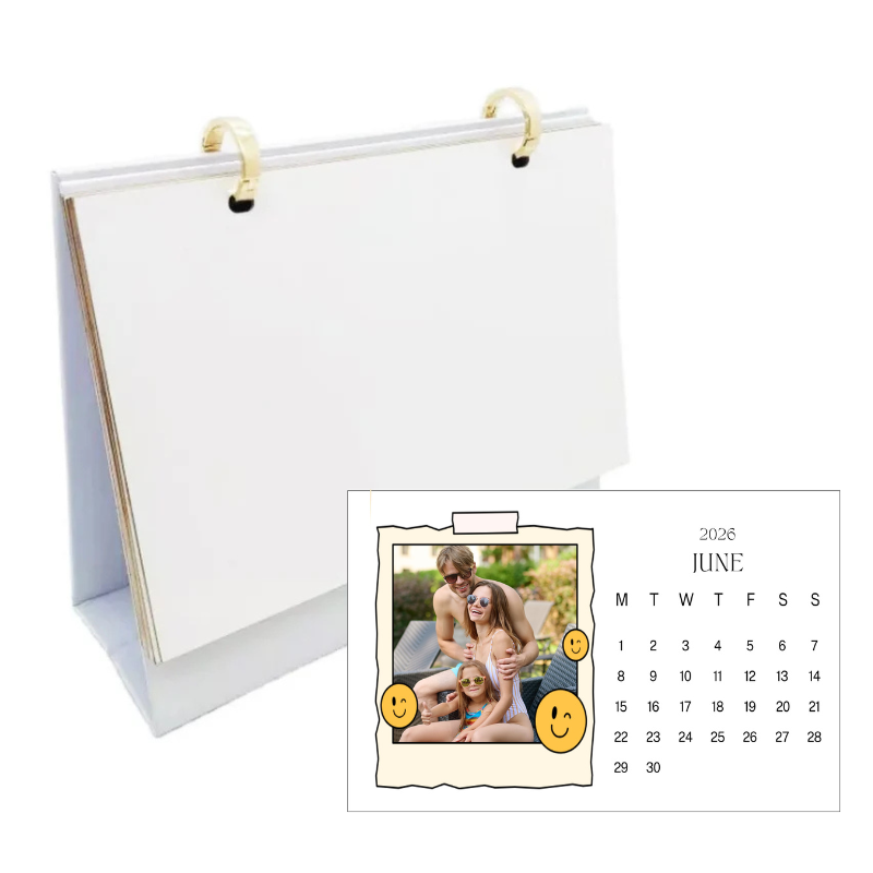 2026 Personalised Desk Calendar - Personalised Gift