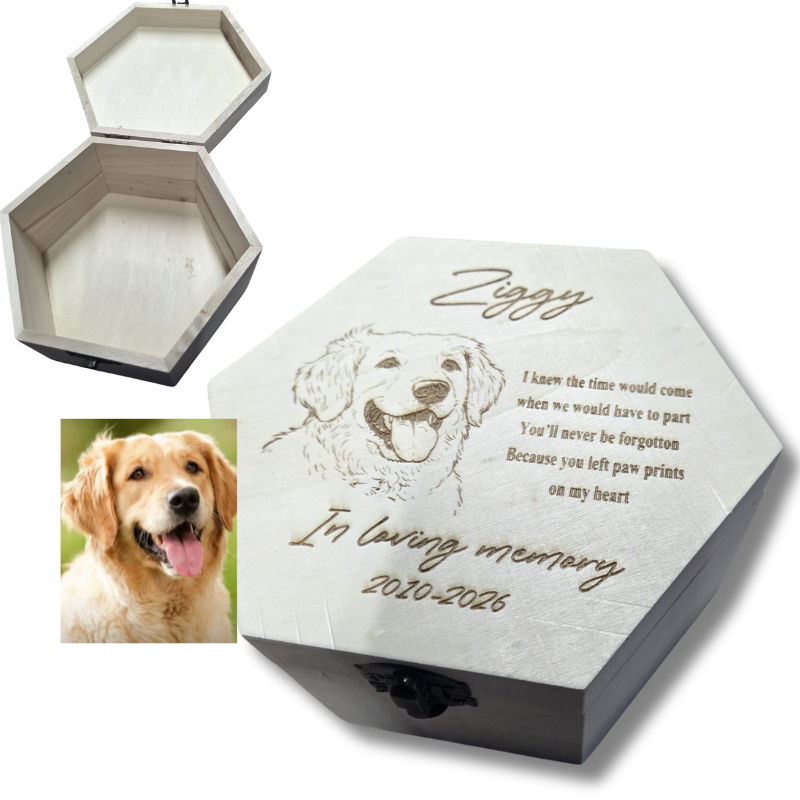 Engraved Pet Memory Box - Personalised Gift
