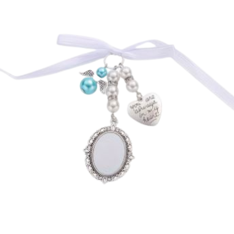 Wedding Bouquet photo Charm - 1 Photo - Personalised Gift